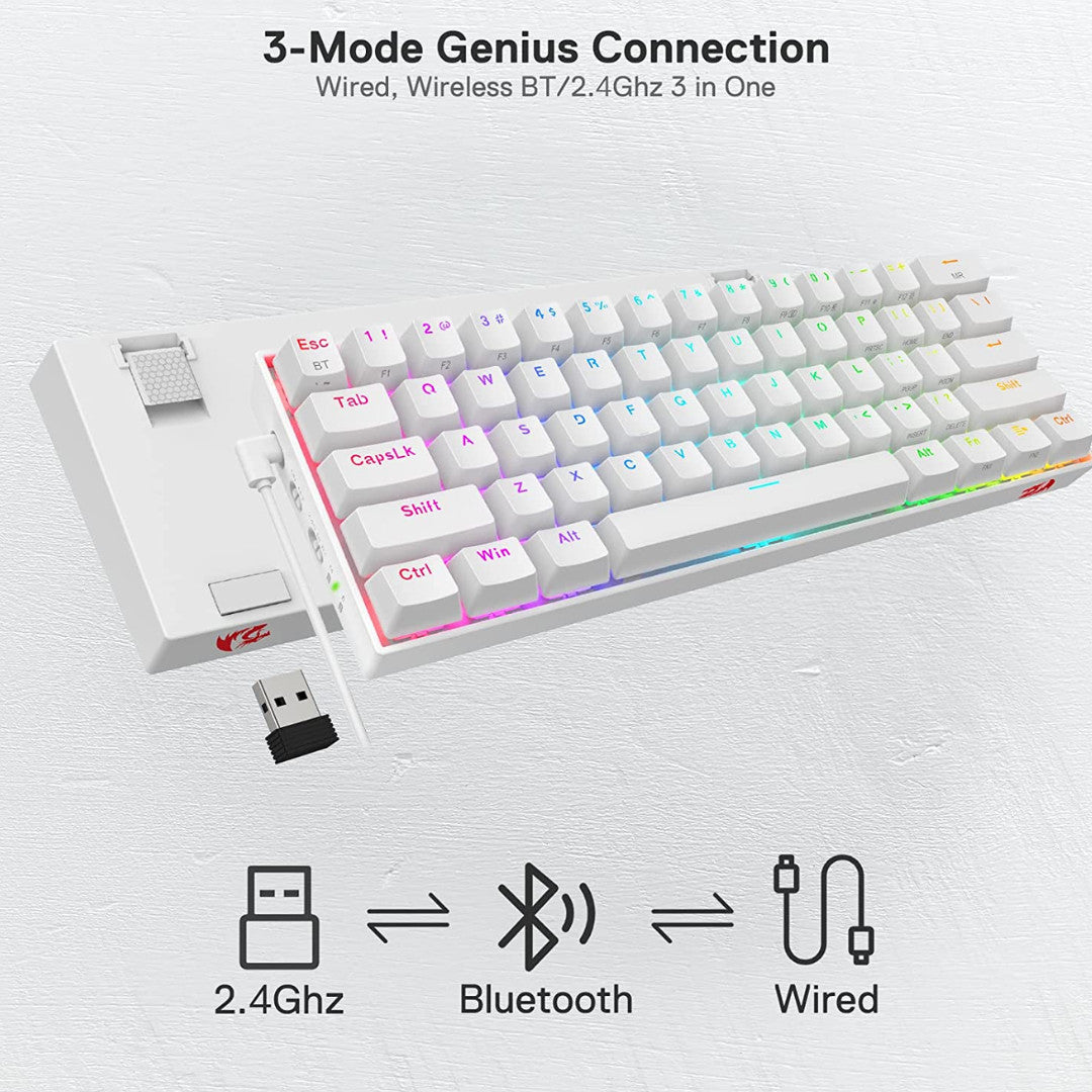 Tastatura ReDragon RGB Draconic Pro K530 Mehanicka BT