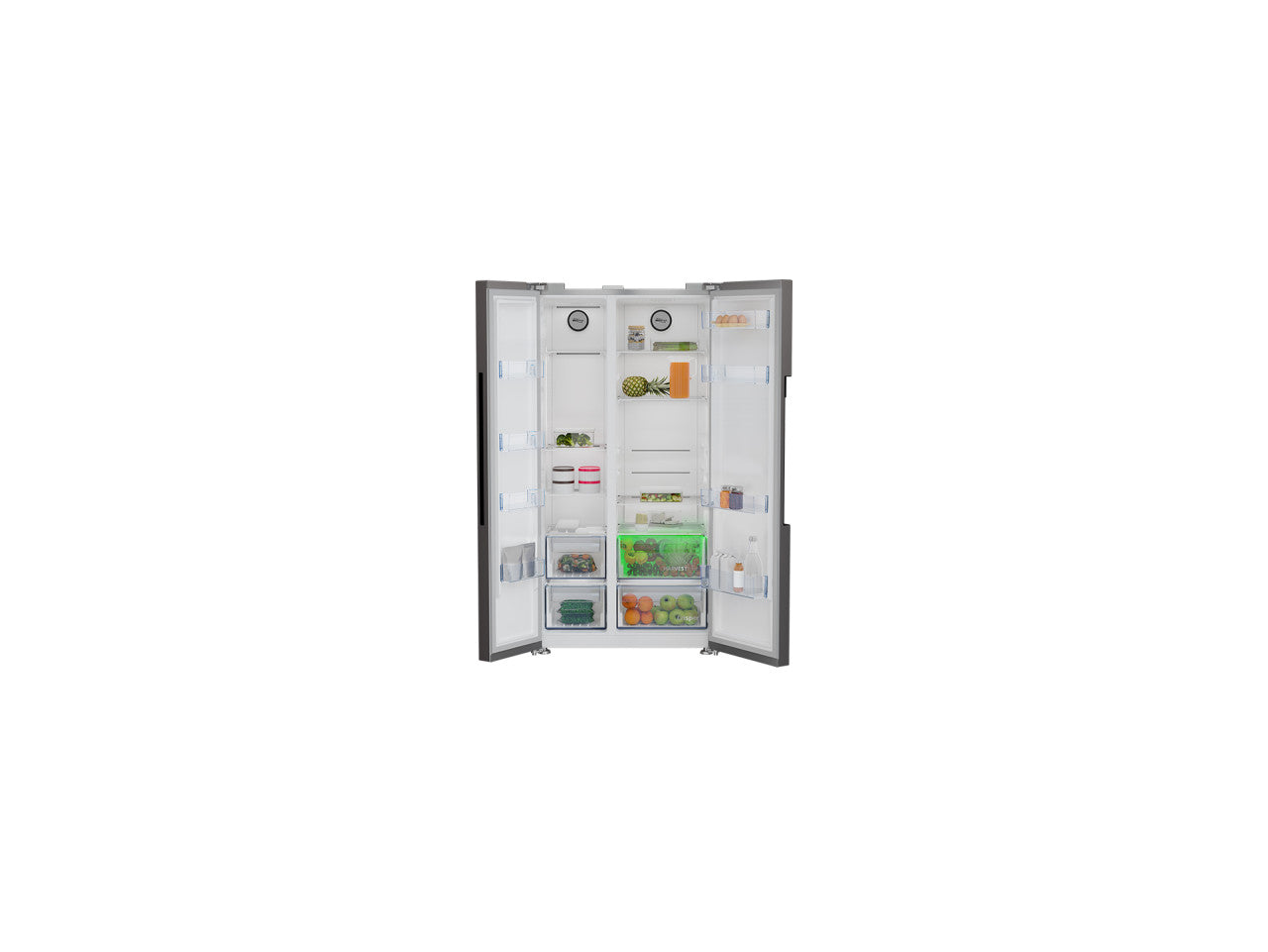 Side by Side Frizider BEKO 179cm 580L GN 163140 SN GN163140SN