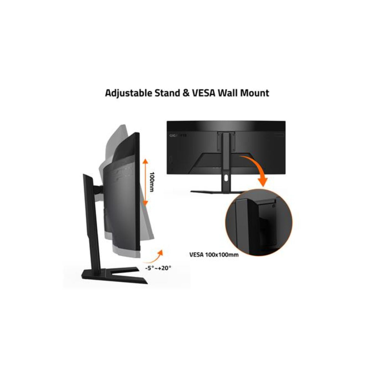 Gigabyte Monitor G34WQCP 34" VA 1500R 180Hz 1ms