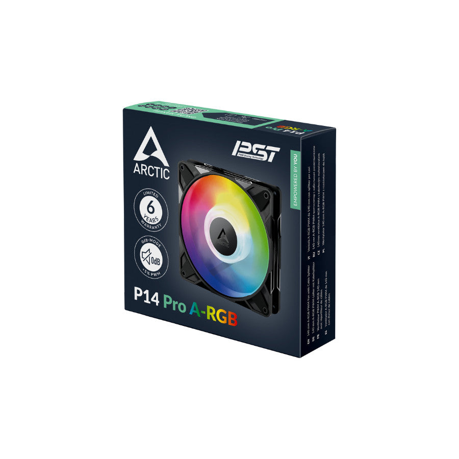 Arctic P14 Pro PST 140 mm PWM ARGB cooler za kuciste