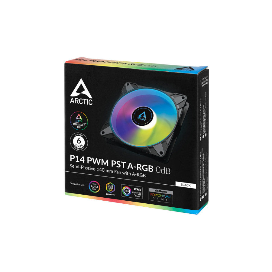 Arctic P14 Pro PST 140 mm Reverse PWM ARGB cooler za kuciste