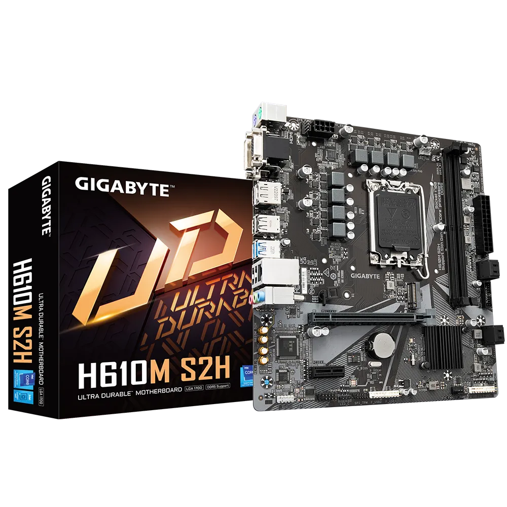 Gigabyte matična ploča H610M S2H DDR5 LGA1700 2xDDR5 mATX