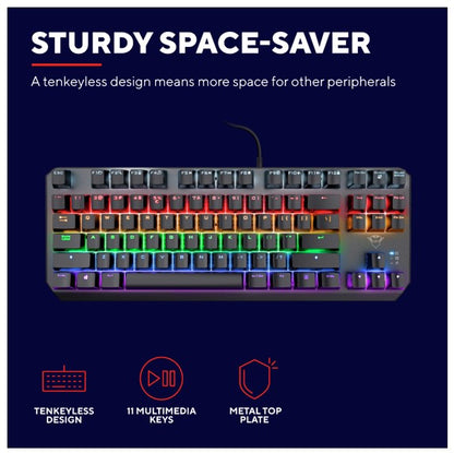 Trust GXT 834 TKL Callaz Mehanička Gaming Tastatura