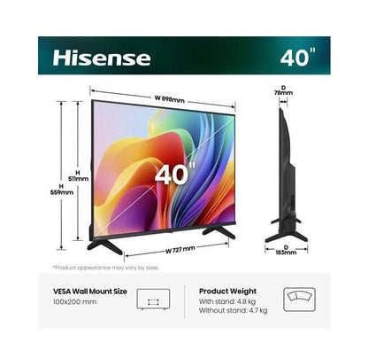 Hisense Smart televizor 40A4S 40" Full HD TV Vidaa 2026.