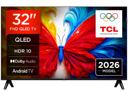 TCL 32"S5L FHD QLED Android TV60Hz, 300 nits