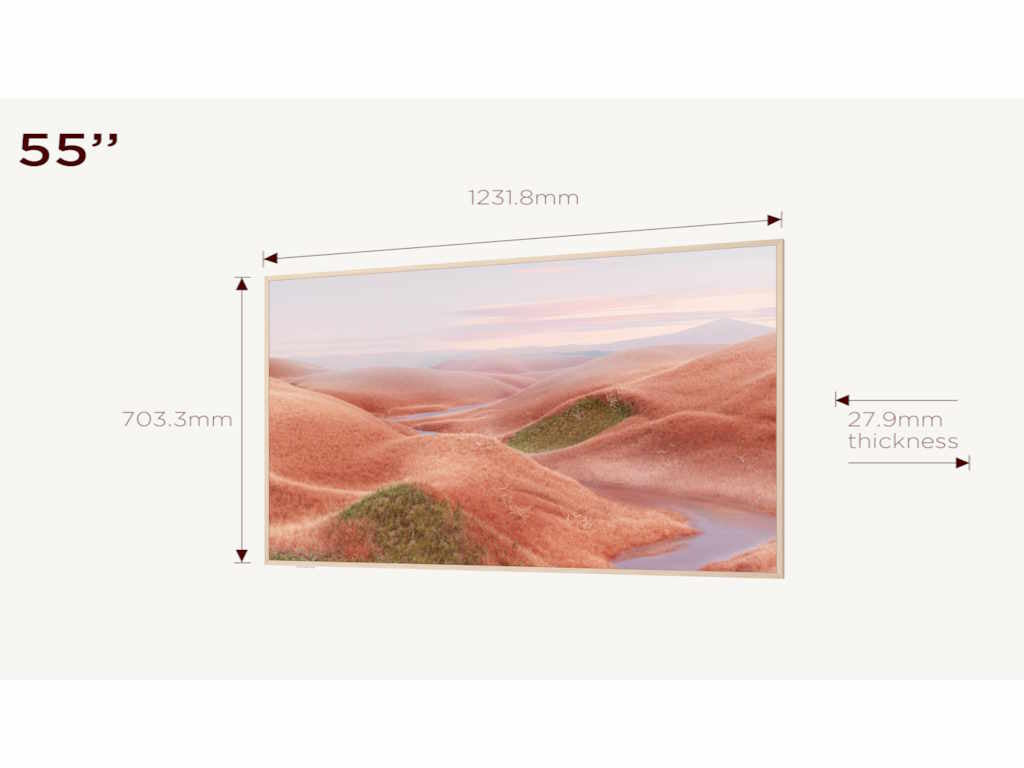 TCL 55"A300W NXTVISION 4K QLEDGoogle OS; 144Hz ART TV;Dolby Atmos; Ambient mode; HDMI 2.1