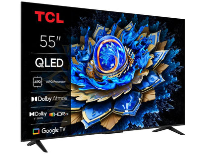 TCL 55"T69C 4K QLED Google TV60Hz (120Hz FHD), Dolby Atmos;Dolby Vision, Onkyo 2.0, 350 nits