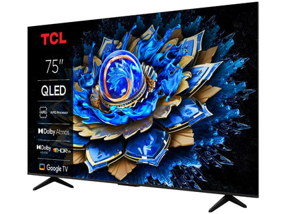 TCL 75"T69C 4K QLED Google TV60Hz (120Hz FHD), Dolby Atmos;Dolby Vision, Onkyo 2.0, 350 nits