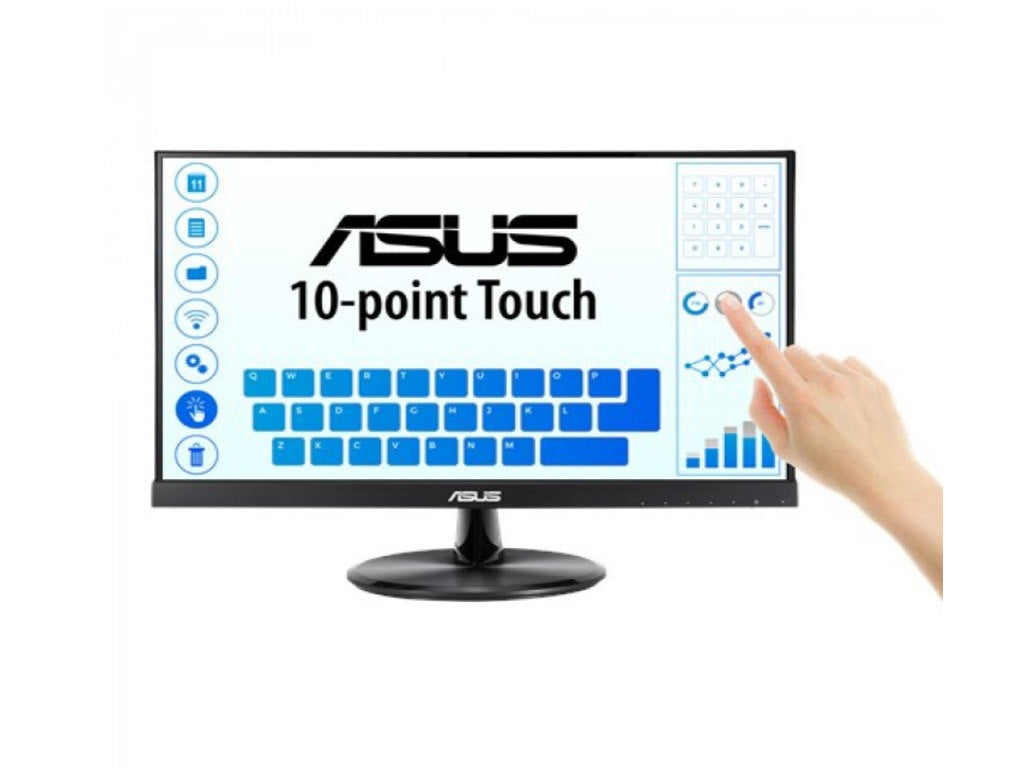 Asus monito VT229H 21,5" Touch21,5",Touch,IPS,250cd,VGA,HDMISpeakers,VESA 100x100, 60Hz, FHD