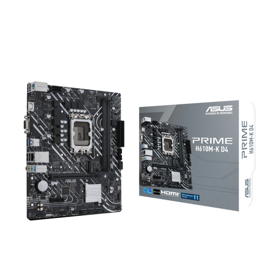 ASUS MB PRIME H610M-K D4Intel H610;LGA 17002xDDR4;VGA,HDMI;micro ATX