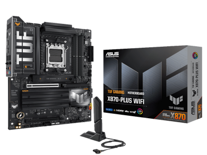 ASUS MB TUF GAMING X870-PLUS WWIFI, X870, AM5; 4xDDR54x M.2; 2x SATA,HDMI,10x USB, RAID,ATX