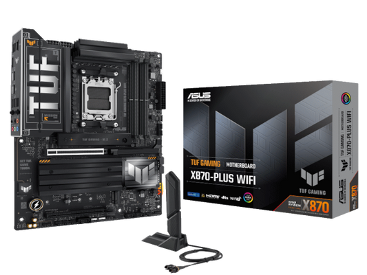 ASUS MB TUF GAMING X870-PLUS WWIFI, X870, AM5; 4xDDR54x M.2; 2x SATA,HDMI,10x USB, RAID,ATX