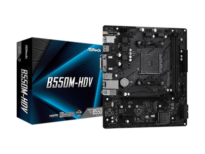 ASROCK MB B550M-HDVAMD B550;AM4;2xDDR4VGA,DVI,HDMI,1xM.2;micro ATX