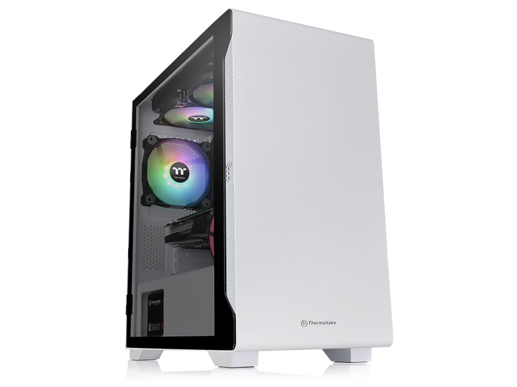 Thermaltake S100 White Micro Micro case, tempered glass, 1x 120mm fan