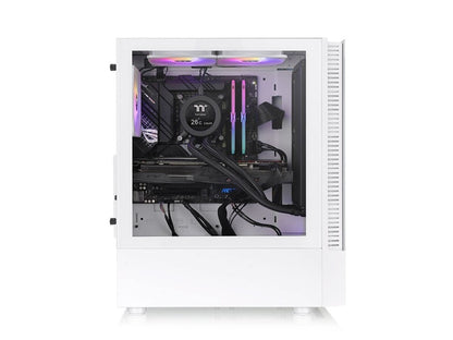 Thermaltake View 200 ARGB Snow Mid tower, tempered glass, 3x 120mm ARGB Lite fan