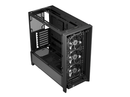 CORSAIR FRAME 4000D RS Case3xRS120 fans, 360mm radiator170mm cooler, 430mm GPU, ATX, Black