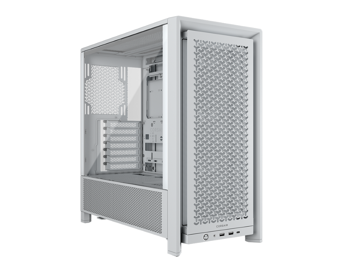 CORSAIR FRAME 4000D RS Case3xRS120 fans, 360mm radiator170mm cooler, 430mm GPU, ATX, White