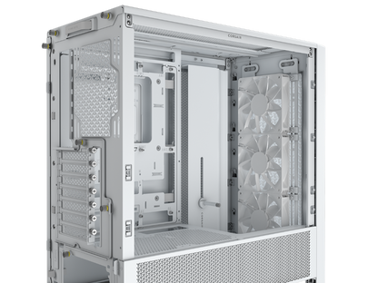 CORSAIR FRAME 4000D RS Case3xRS120 fans, 360mm radiator170mm cooler, 430mm GPU, ATX, White