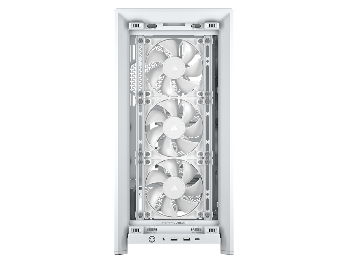 CORSAIR FRAME 4000D RS Case3xRS120 fans, 360mm radiator170mm cooler, 430mm GPU, ATX, White