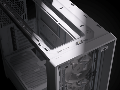 CORSAIR FRAME 4000D RS Case3xRS120 fans, 360mm radiator170mm cooler, 430mm GPU, ATX, White