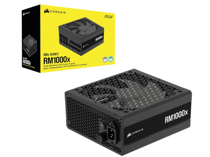 Corsair PSU 1000W RM1000xGold, Fully Modular, 12V-2x612xSATA, 4xPCIe, ATX 3.1, PCIe 5.1