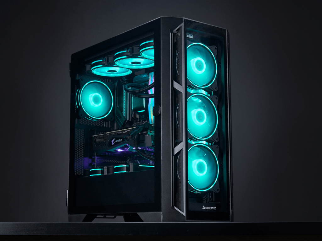 Chieftec Apex Case4x120mm A-RGB fans,control hubtempered glass, E-ATX