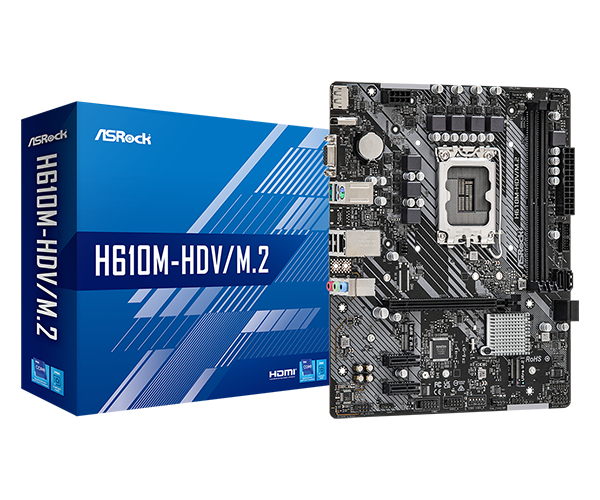 ASROCK Matična ploča H610M-HDV/M.2 R2.0 LGA1700 2XDDR4 mATX
