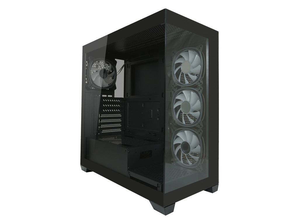 LC-Power Case Gaming 715B Midi-tower, ATX, 4x ARGB fan1x USB-C, 2x USB-A