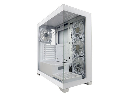 LC-Power Case Gaming 715W Midi-tower, ATX, 4x ARGB fan1x USB-C, 2x USB-A, White