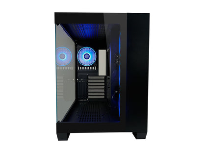LC-Power Case Gaming 809BE-ATX, ATX, Micro ATX, MiniITX4x 120mm ARGB fans, tempered glass