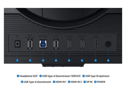 Samsung 27" Odyssey G70F 4K360Hz, IPS, 1ms, 350cd, DP2xHDMI, 2xUSB 3.2, HAS, Tilt, Swivel