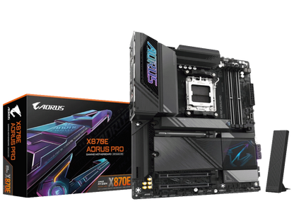Gigabyte MB X870E AORUS PRO AM5, 4x DDR5, 4x M.2, 4xSATA 2x HDMI, 10x USB, ATX