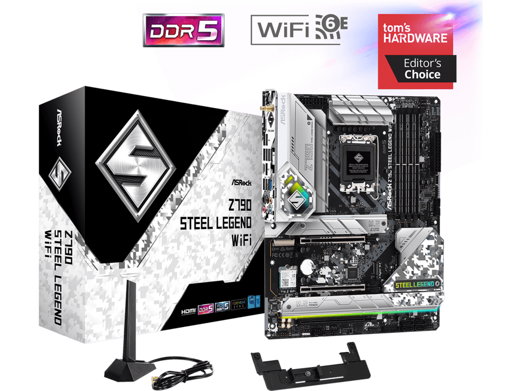 ASROCK Z790 STEEL LEGEND WIFIIntel Z790;LGA1700;4xDDR54xDDR5;RAID;HDMI,DP;ATX
