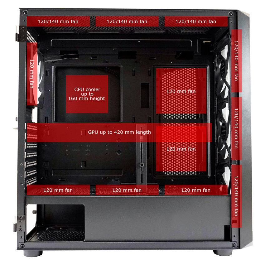 Kuciste LC-Power Case 804B Obsession_X- ATX + 4xARB FAN