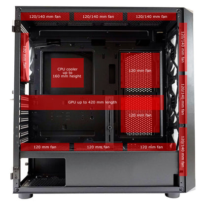 Kuciste LC-Power Case 804B Obsession_X- ATX + 4xARB FAN