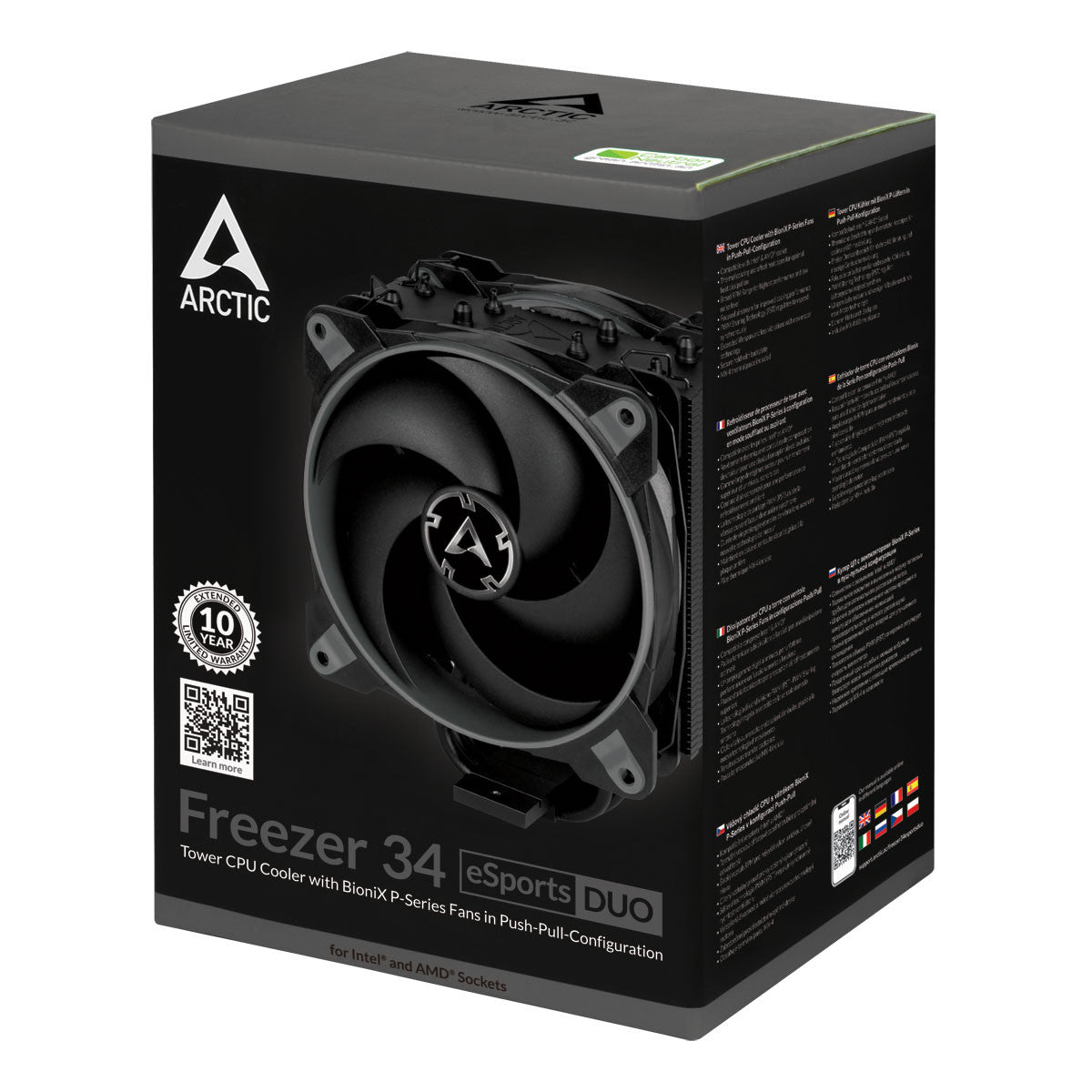Arctic CPU Cooler Freezer 34 eSports DUO LGA1700 Kit included