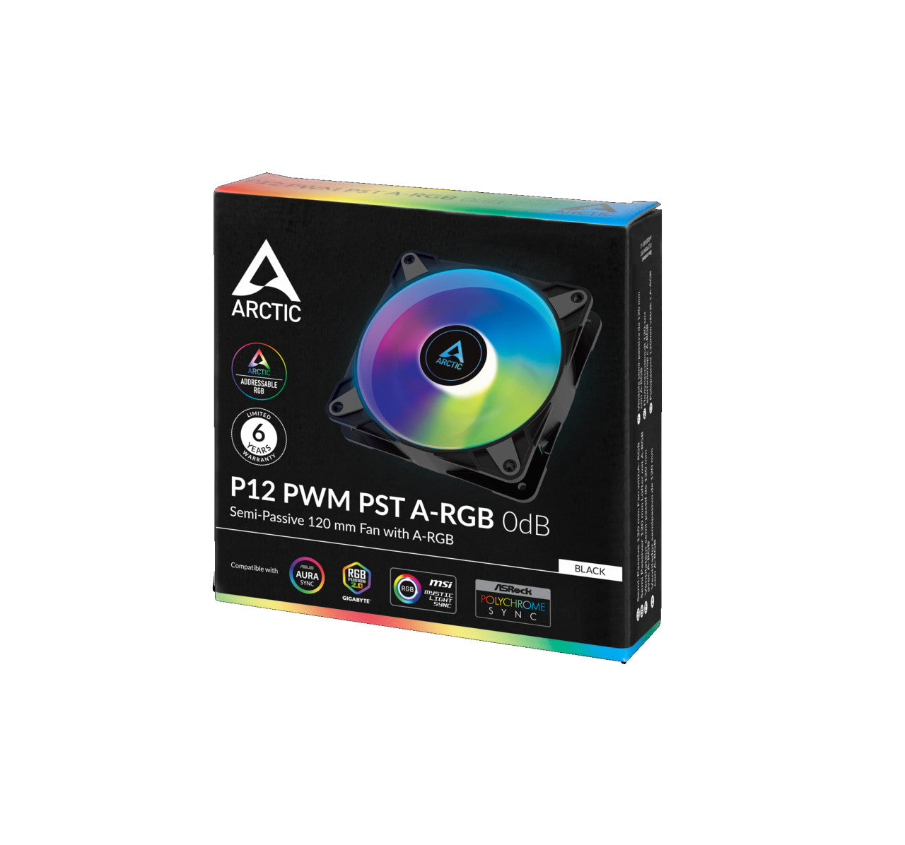 Cooler Arctic P12 PWM PST A-RGB Semi-passive 120mm