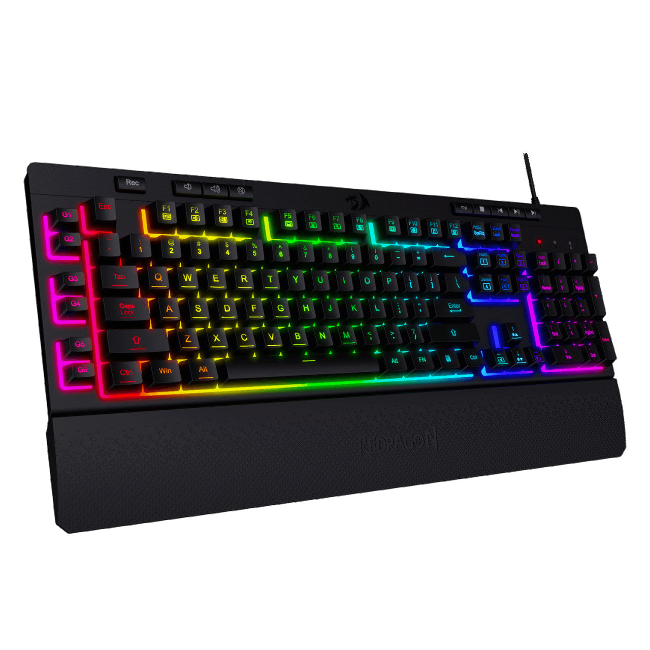 Tastatura ReDragon Shiva K512 RGB sa naslonom