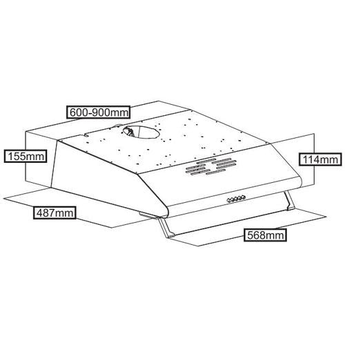 Podugradbena Napa TESLA DB600SW