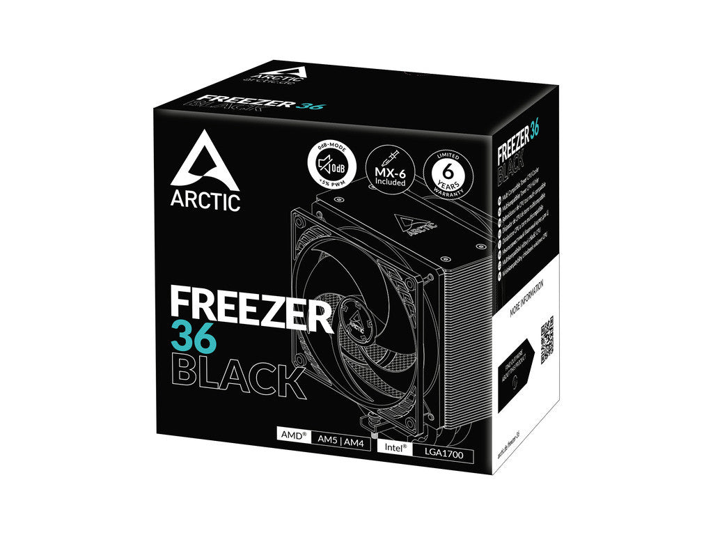 CPU Cooler Arctic Freezer 36 Black LGA1700 AM4 AM5