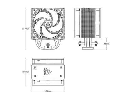 CPU Cooler Arctic Freezer 36 A-RGB LGA1700 AM4 AM5