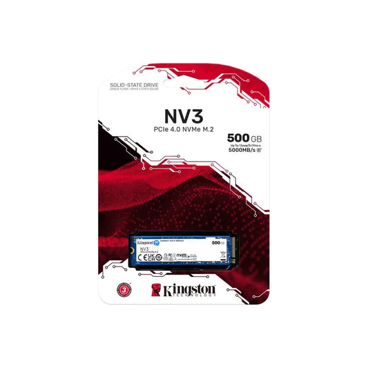 Kingston SSD 500GB NV3 NVMe Gen 4.0x4 R/W 5000/3000MB/s