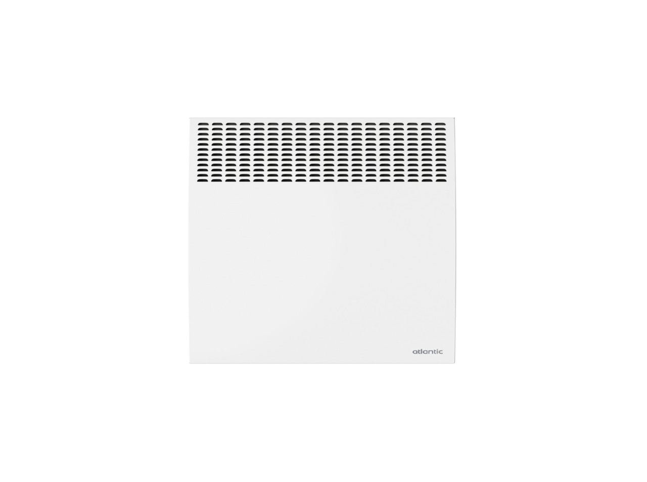 White Atlantic F620 1500W convector heater with vented top panel for efficient space heating.