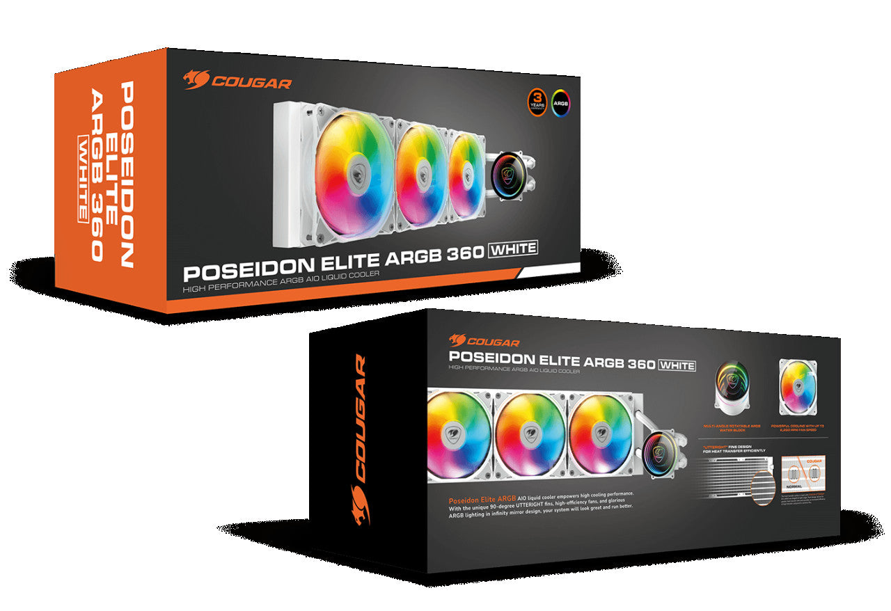 Cooler COUGAR AIO Liquid Cooler Poseidon Elite ARGB 360