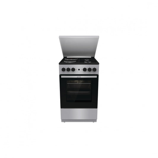 Gorenje GK5A12SG portable combined stove with oven and stove top, 50 cm width, stainless steel finish