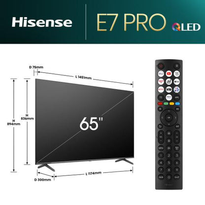 Televizor HISENSE 65" 65E7NQ PRO QLED 4K Smart TV