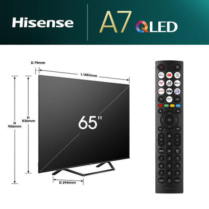 Televizor HISENSE 65" 65A7NQ QLED 4K Smart VIDAA TV