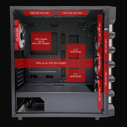 Kuciste LC-Power 709B Solar System X ATX Midi Tower