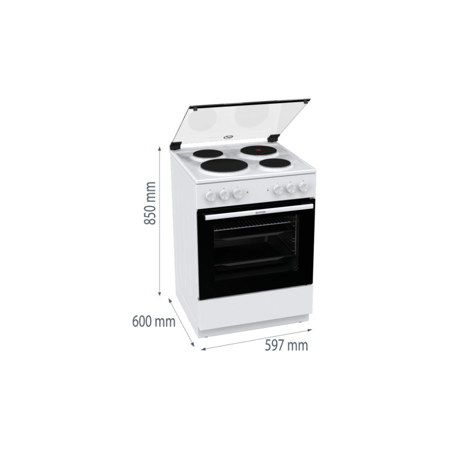 Gorenje štednjak šporet 60cm GE6A40WB Ventilatorska pećnica