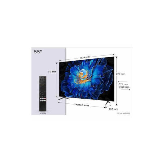 Televizor TCL 55" 55C6KS QD-MiniLED 4K Smart Google TV BF25